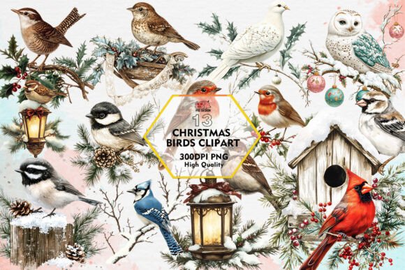 Christmas Birds Clipart PNG: A Seller's Review