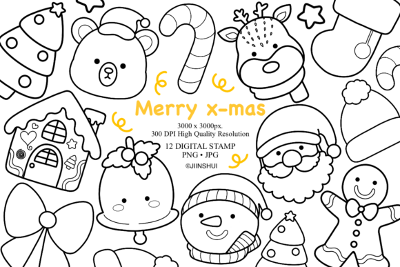 Christmas Digital Stamp & Illustrations Review