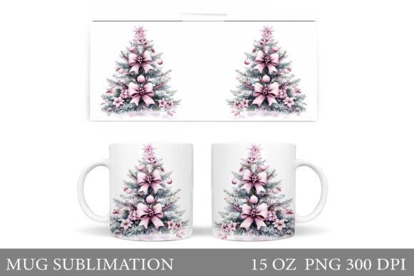 Christmas Tree Mug Sublimation: Festive Illustrations