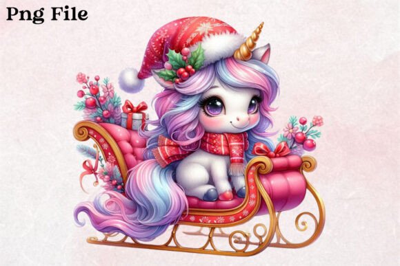 Christmas Unicorn Clipart Review