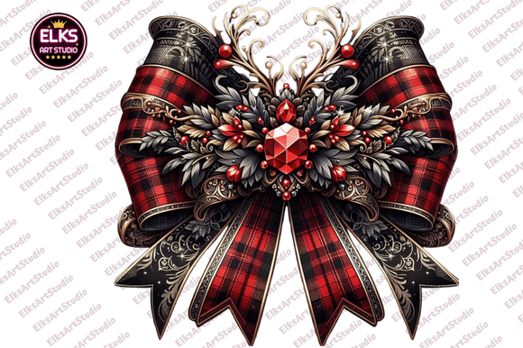 Coquette Christmas Bow Png Christmas Illustrations
