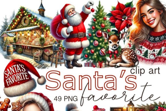 Cozy Christmas PNG Bundle: Watercolor Illustrations