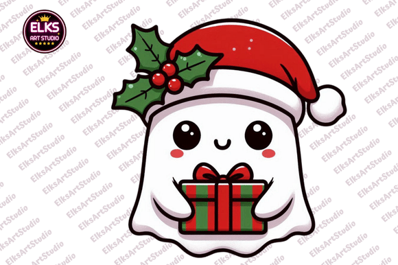 Cute Christmas Ghost Sublimation Png Review