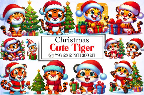 Cute Christmas Tiger Clipart: A Designer’s Review