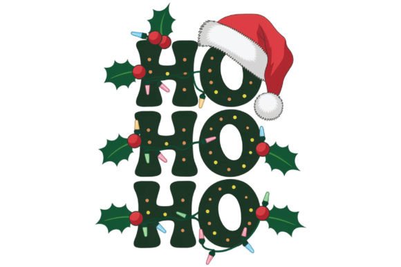 Ho Ho Ho Christmas PNG: Festive Illustrations