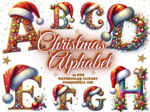 Reviewing Christmas Alphabet Png Clipart for Embroidery