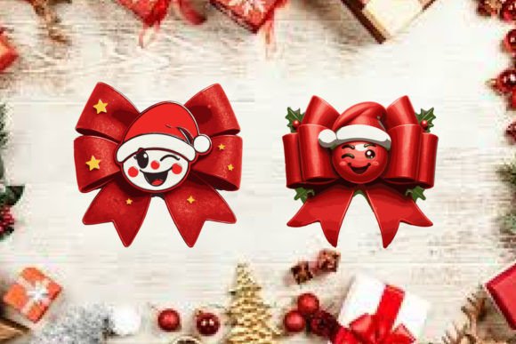 Reviewing Christmas Coquette Bow Illustrations for Branding
