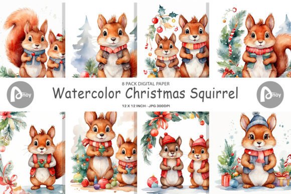 Reviewing the Digital Paper Christmas Squirrel for Embroidery